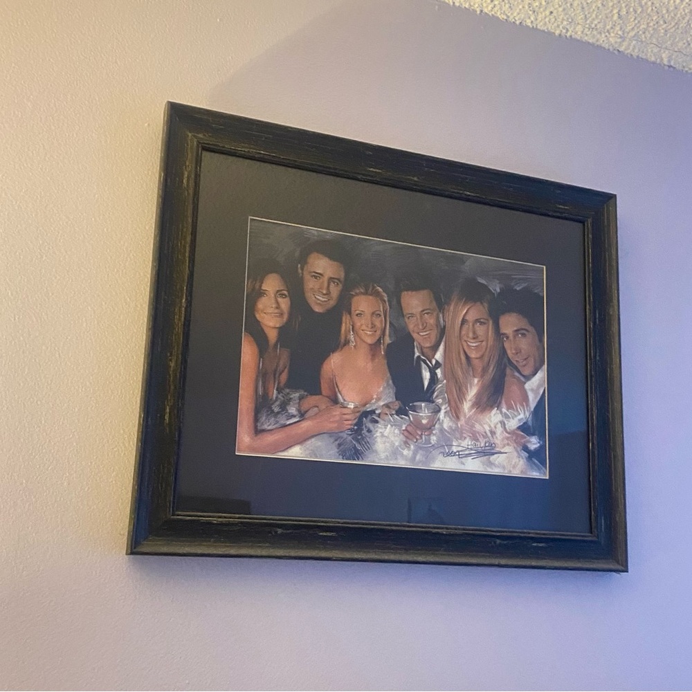 Hand drawn FRIENDS tv show panting with frame
